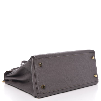 Hermes Togo Kelly Retourne 28 Etain 4 of 9