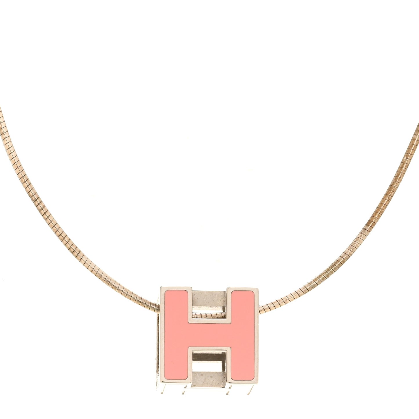 Palladium Mini Pop H Pendant Necklace Bubble Gum