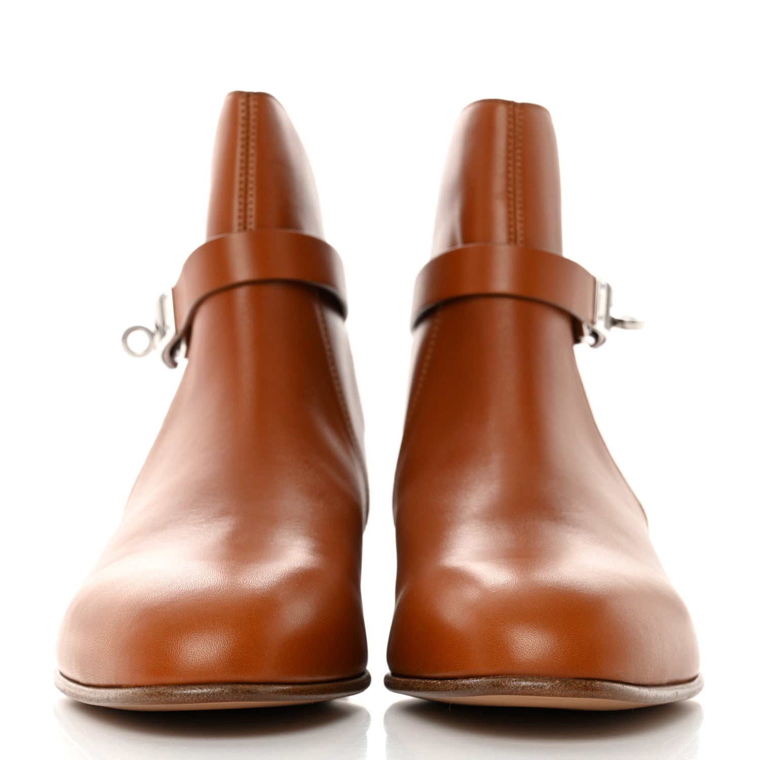 Hermes Calfskin Neo Low Boots 37.5 Natural 2 of 8
