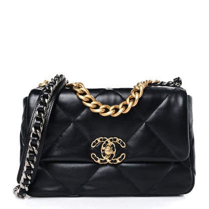 Chanel Lambskin Quilted Medium Chanel 19 Flap Black 1 of 8