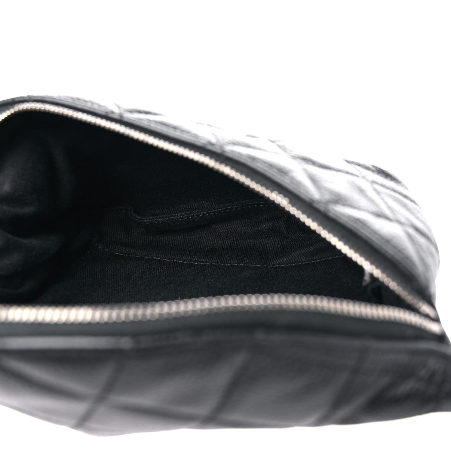 Chanel Grained Calfskin Quilted Waist Belt Bag Black 5 of 10