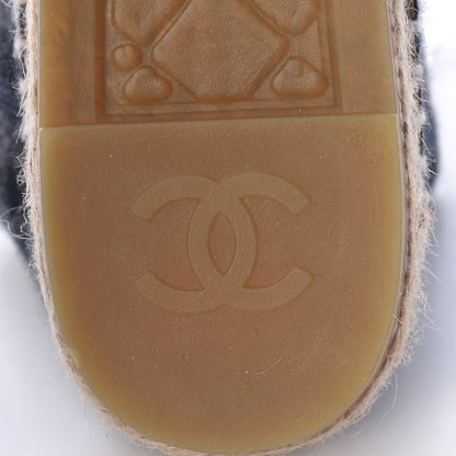 Chanel Flannel CC Espadrilles 40 Dark Grey Black 8 of 9