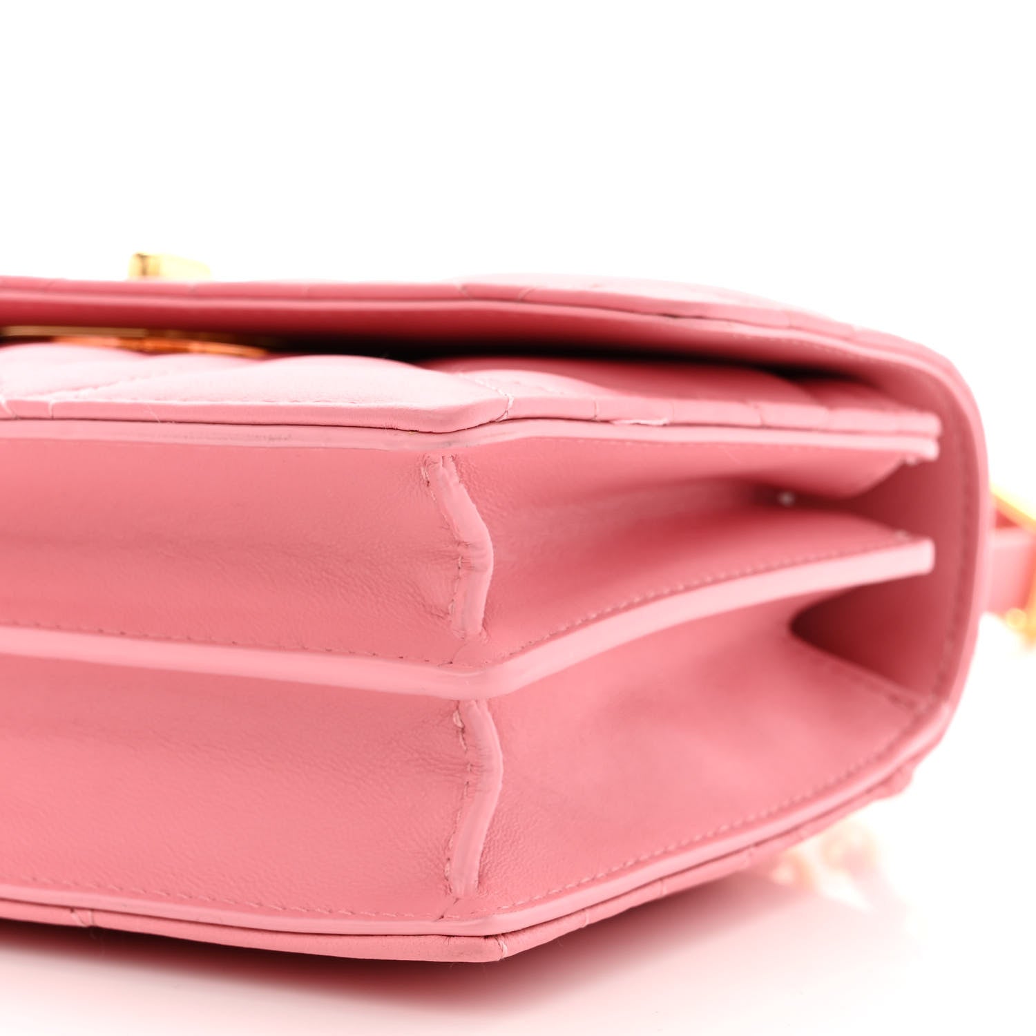 Christian Dior Lambskin Macrocannage Mini Miss Caro Bag Pink