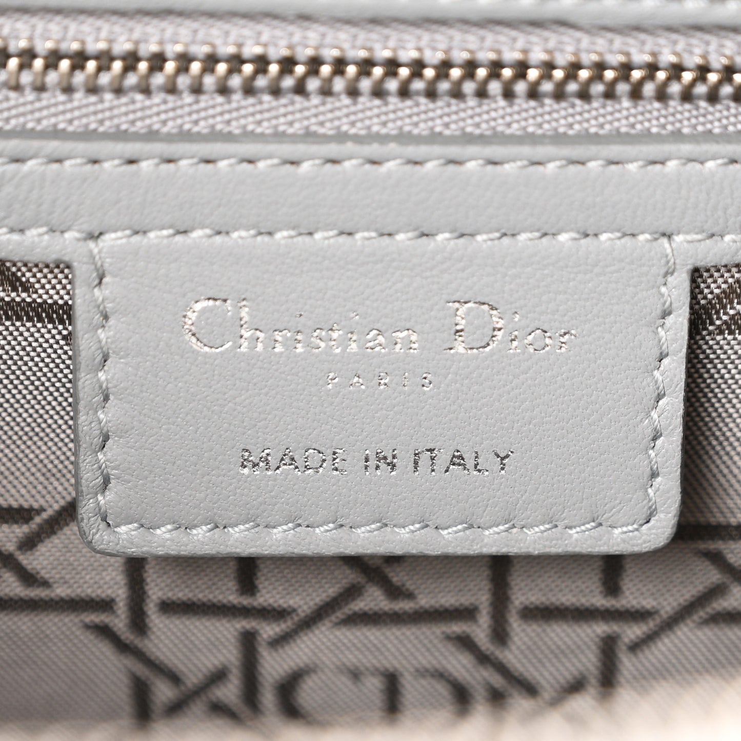 Lambskin Cannage Large Lady Dior Light Grey