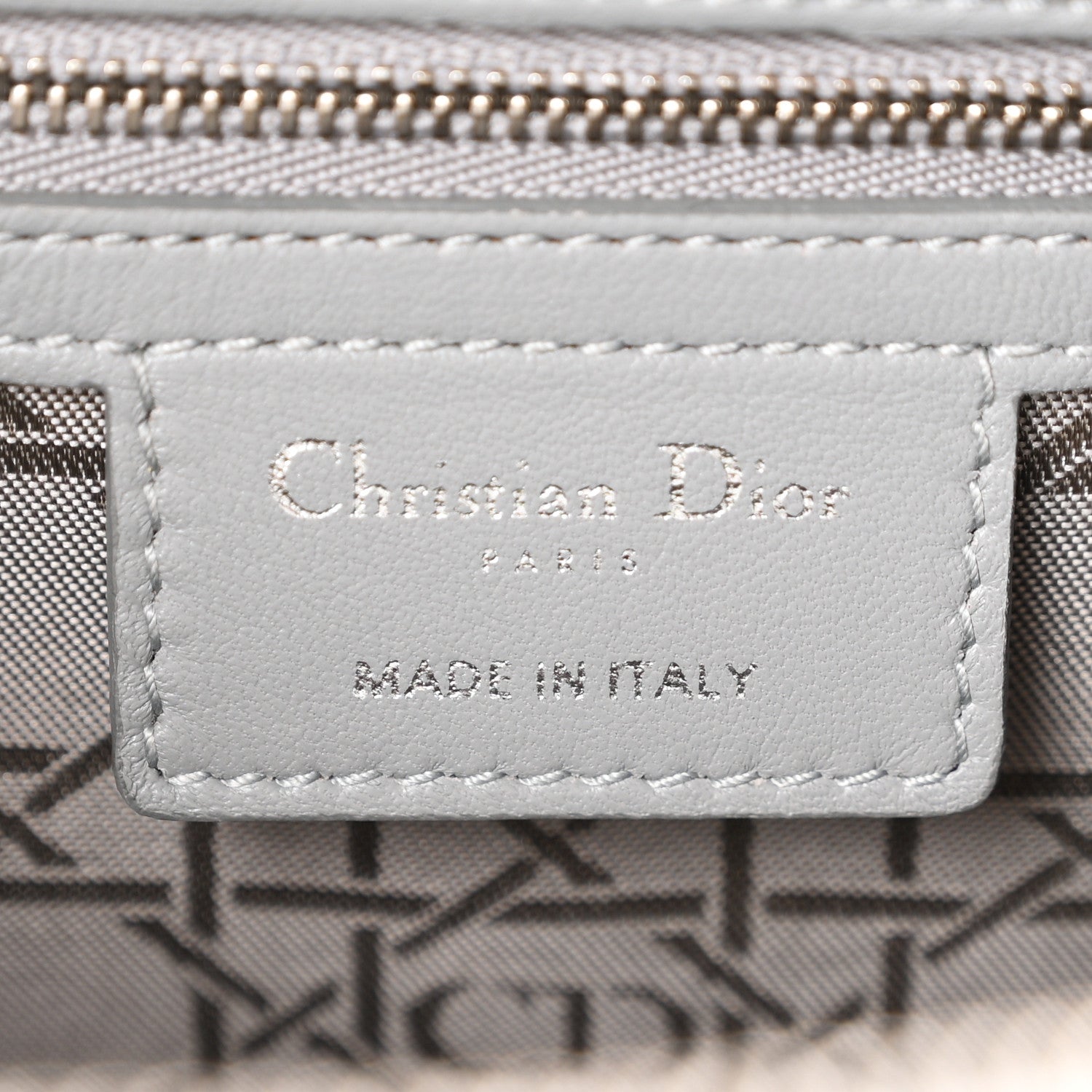 Christian Dior Lambskin Cannage Large Lady Dior Light Grey 6 of 10