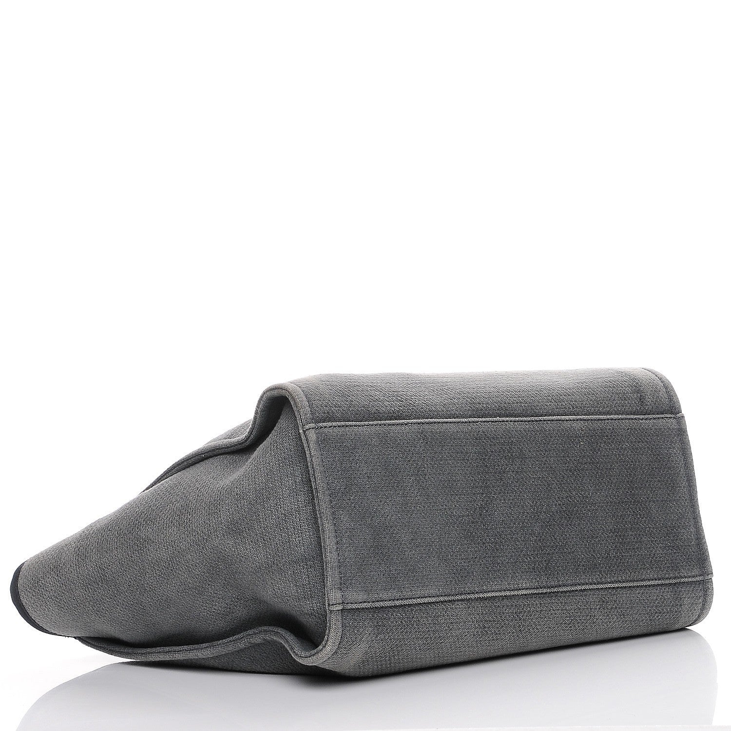 Chanel Canvas Deauville Large Tote Grey 5 of 8