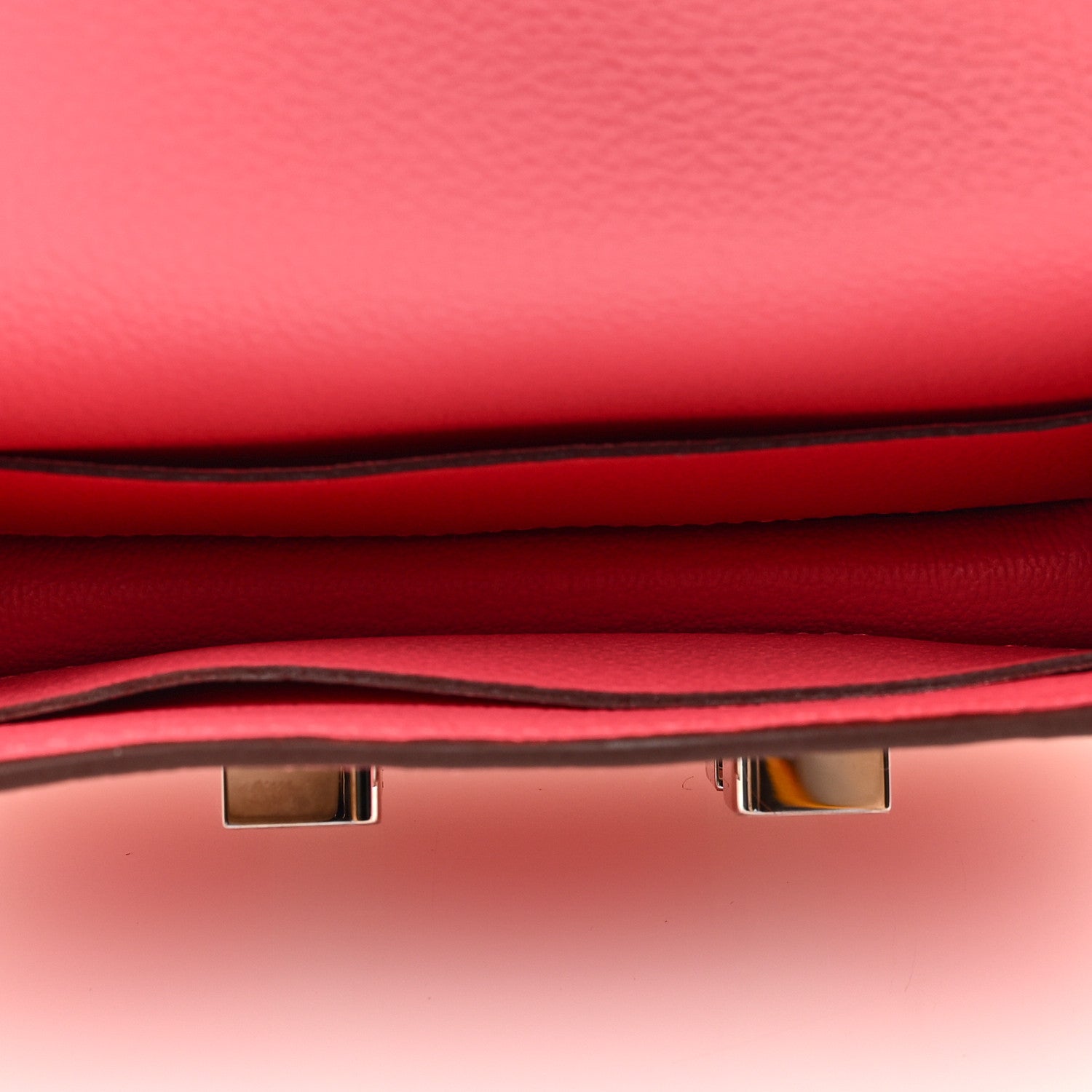 Hermes Evercolor Constance Slim Wallet Rose Lipstick 6 of 7