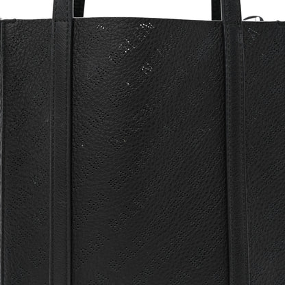 Balenciaga Smooth Calfskin Logo Perforated XXS Everyday Tote Black 10 of 12