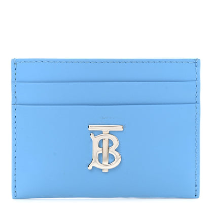 Burberry Calfskin Sandon TB Card Case Bright Sky Blue 1 of 8