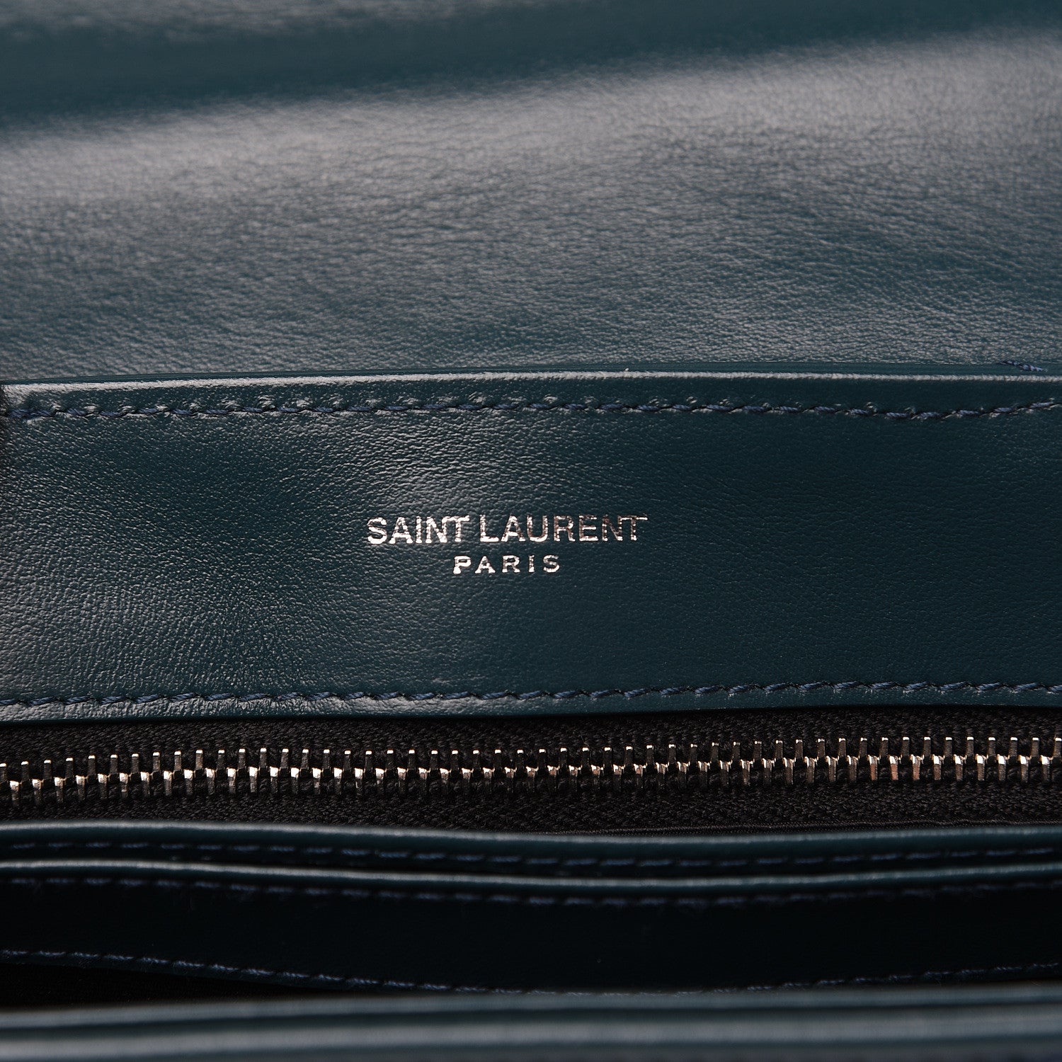 Saint Laurent Calfskin Y Quilted Monogram Toy Loulou Satchel Dark Green 5 of 10