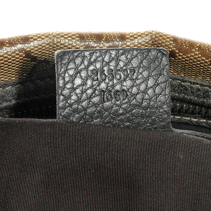 Gucci Crystal Monogram Dollar Calfskin Medium Joy Boston Beige Ebony Testa di Moro 7 of 7