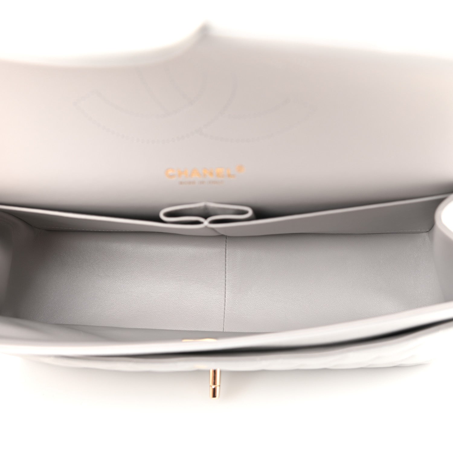 Chanel Caviar Quilted Jumbo Double Flap Grey 4 of 10