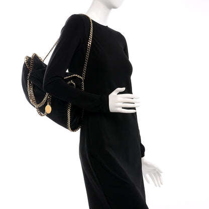Stella McCartney Shaggy Deer Falabella Fold Over Tote Black 3 of 9
