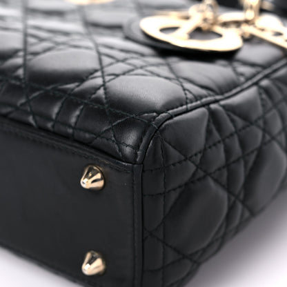 Christian Dior Lambskin Cannage Small Lucky Badges My Lady Dior Black 8 of 20