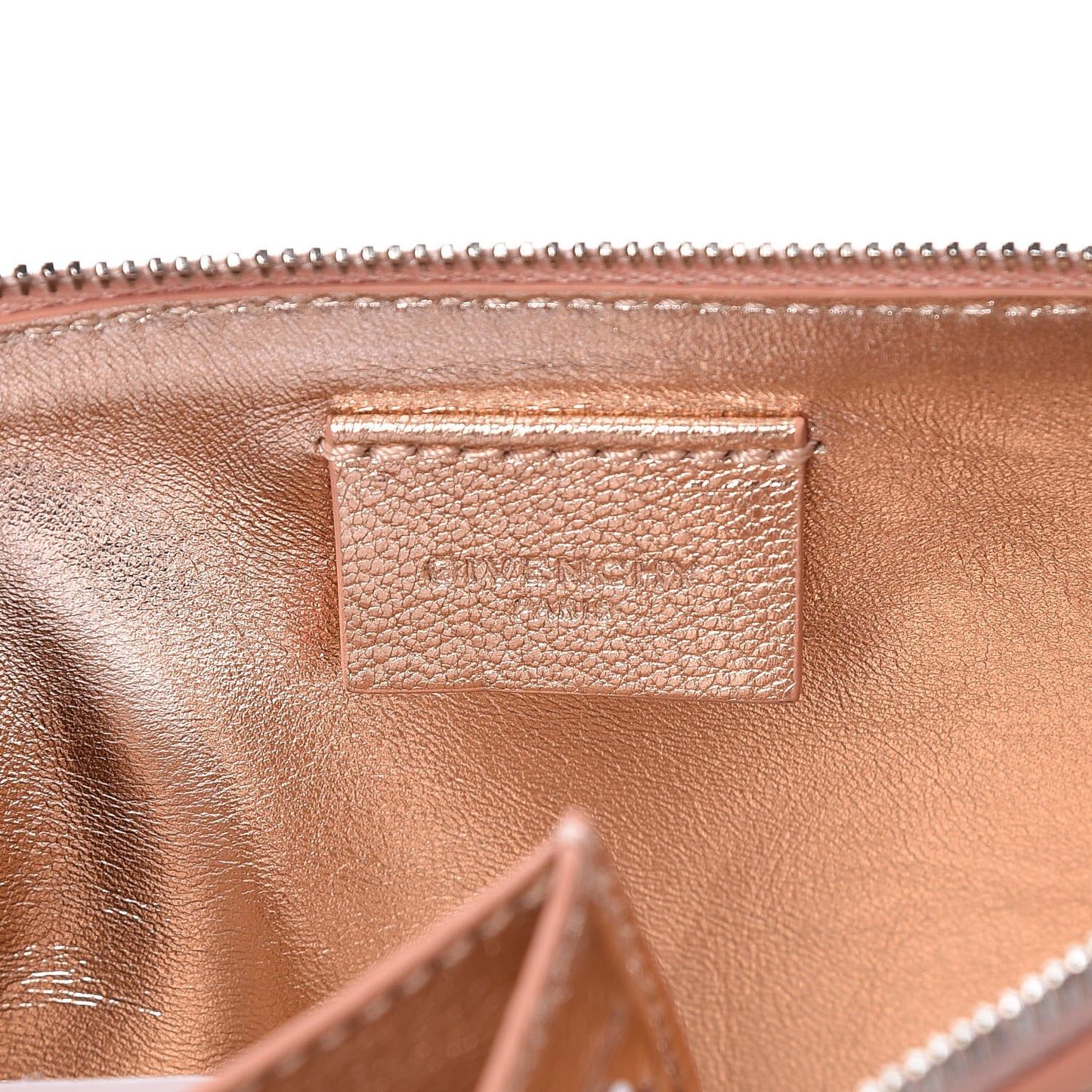 Metallic Grained Goatskin Antigona Crossbody Pink