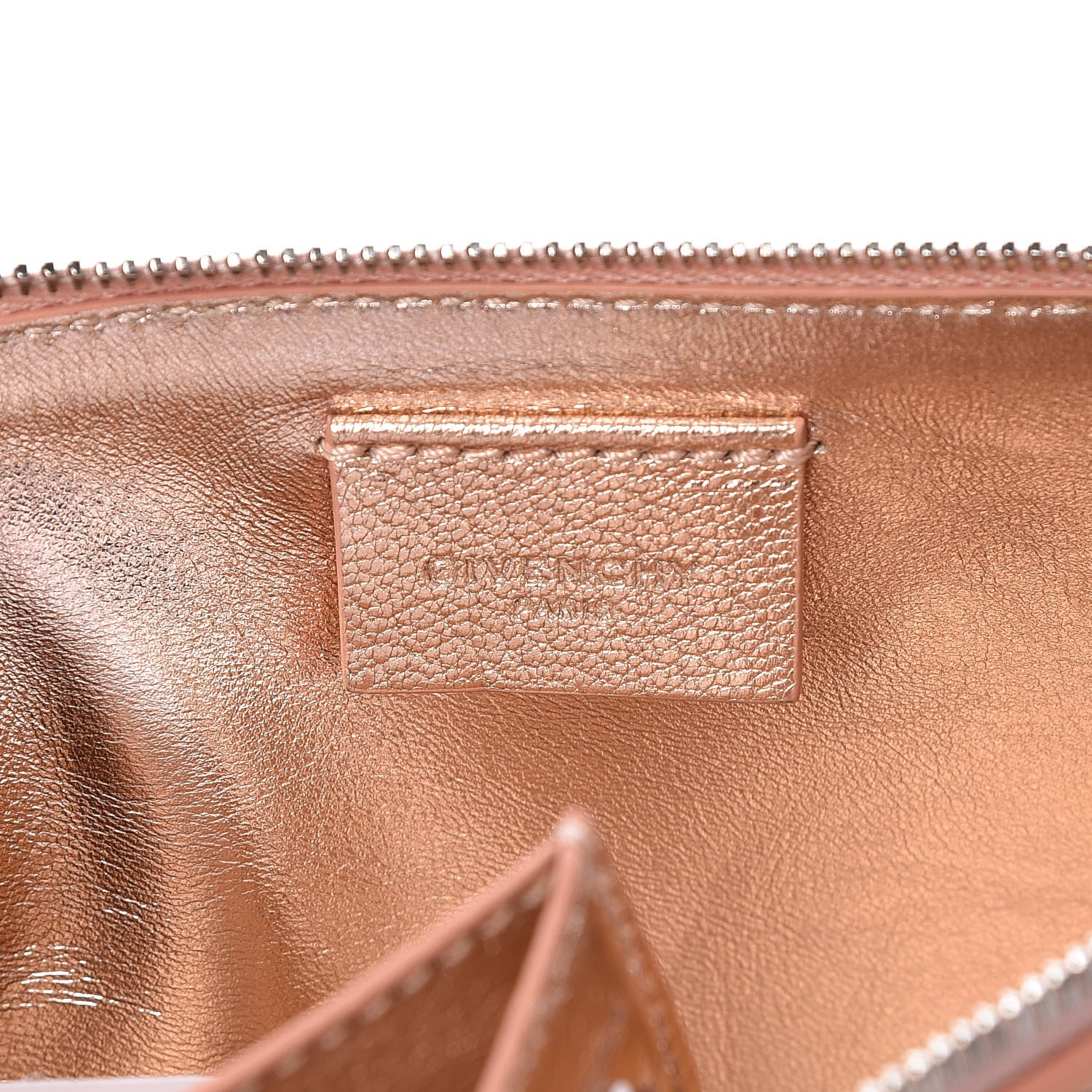 Givenchy Metallic Grained Goatskin Antigona Crossbody Pink 7 of 11