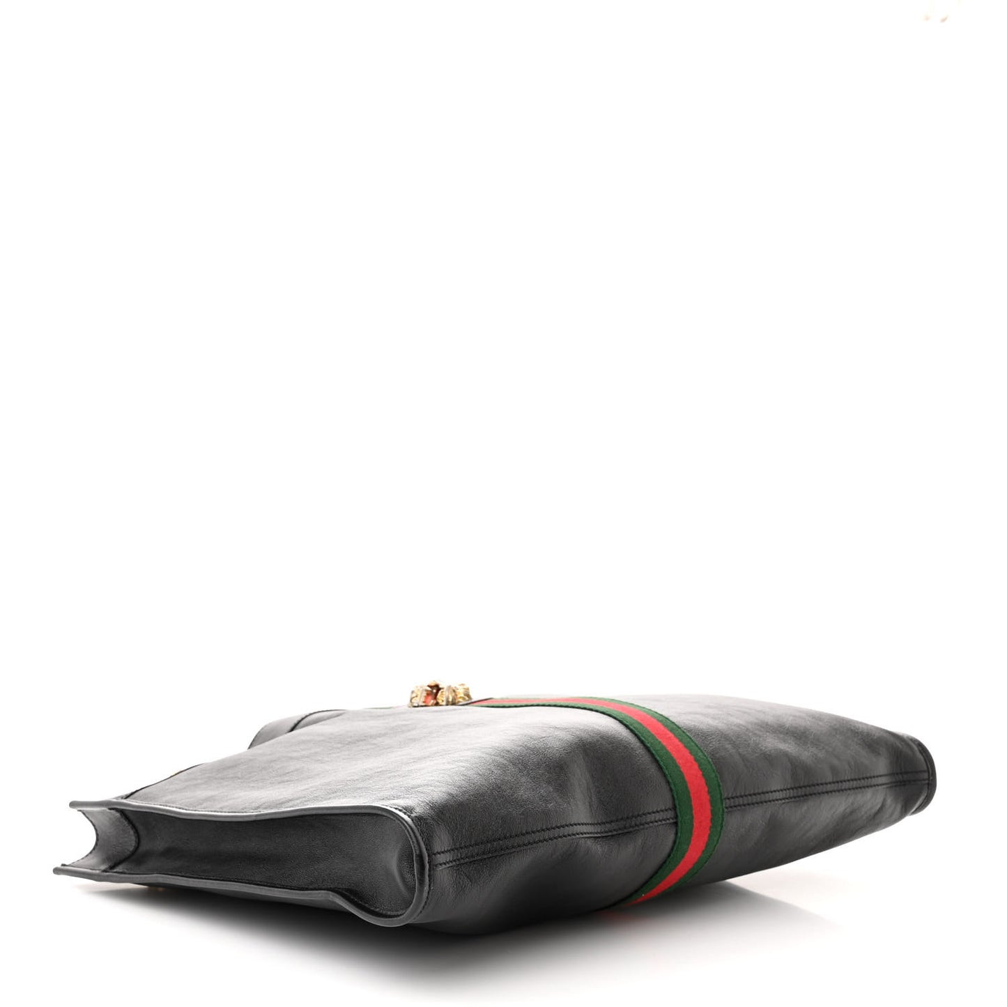 Calfskin Large Rajah Chain Tote Black