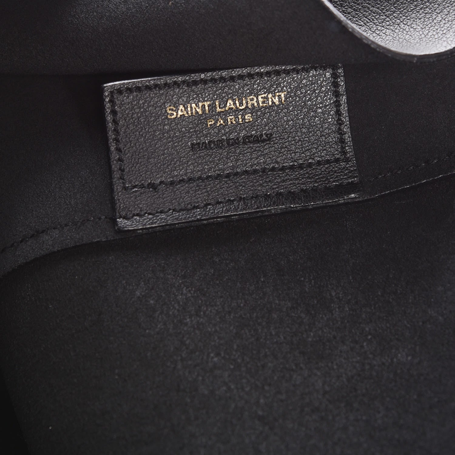 Saint Laurent Calfskin Large Shopping Tote Black 7 of 14