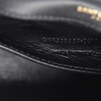 Saint Laurent Velvet Matelasse Small Vicky Chain Bag Black 6 of 11