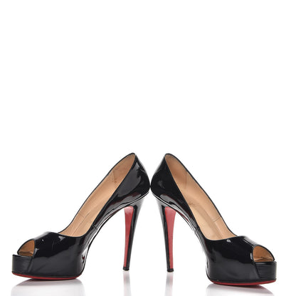 Christian Louboutin Patent Very Prive 120 Pumps 39.5 Black 5 of 14