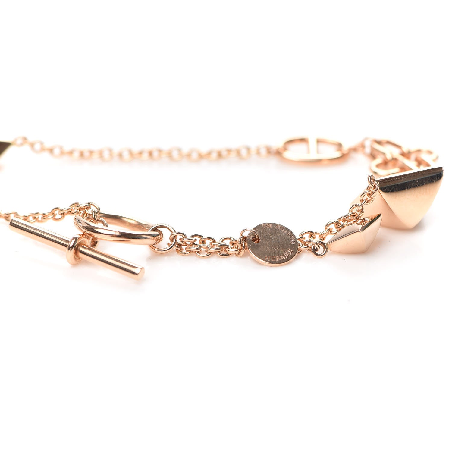 Hermes 18K Rose Gold Ronde Multi Bracelet SH 4 of 5