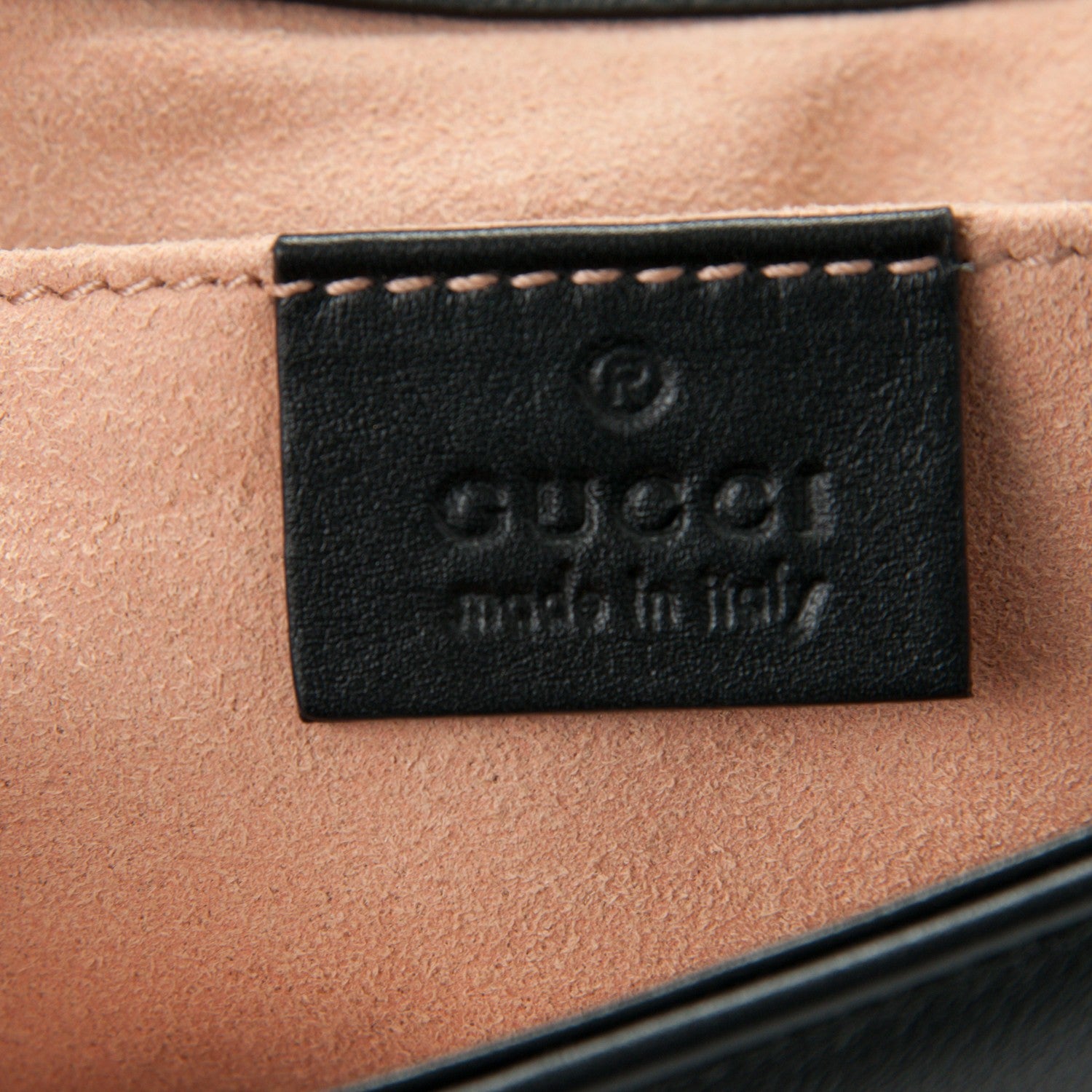 Gucci Calfskin Matelasse Mini GG Marmont Shoulder Bag Black 6 of 7