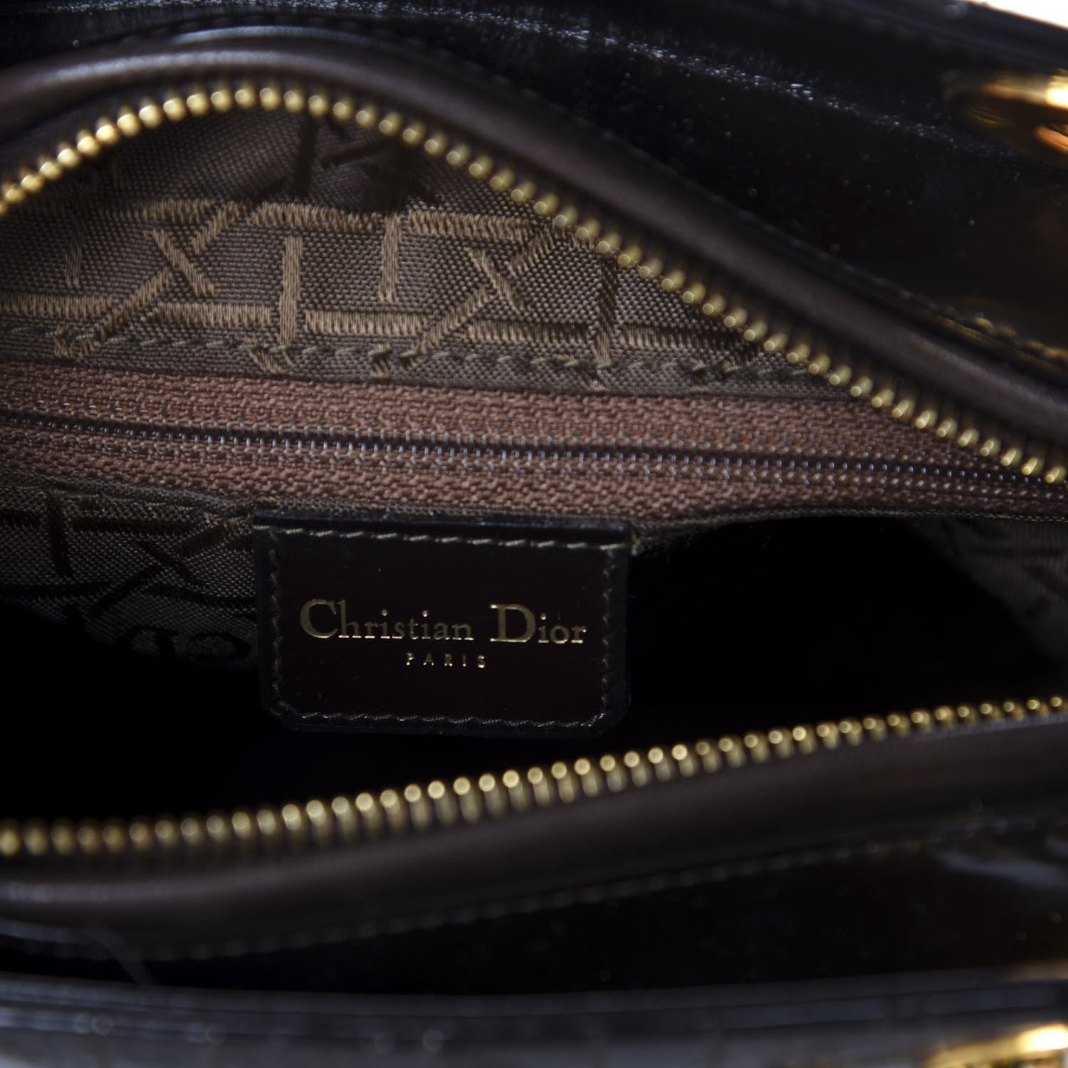 Christian Dior Patent Cannage Medium Lady Dior Black 8 of 10