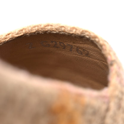 Chanel Tweed CC Espadrilles 37 Beige Pink Peach 12 of 19