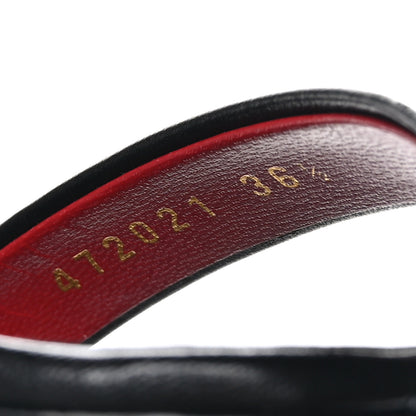 Saint Laurent Calfskin Amber 105 Ankle Strap Sandals 36.5 Black 6 of 9