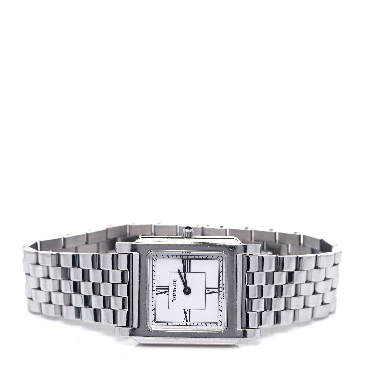 Tiffany Stainless Steel 28mm Classic Square Quartz Watch 2 of 5