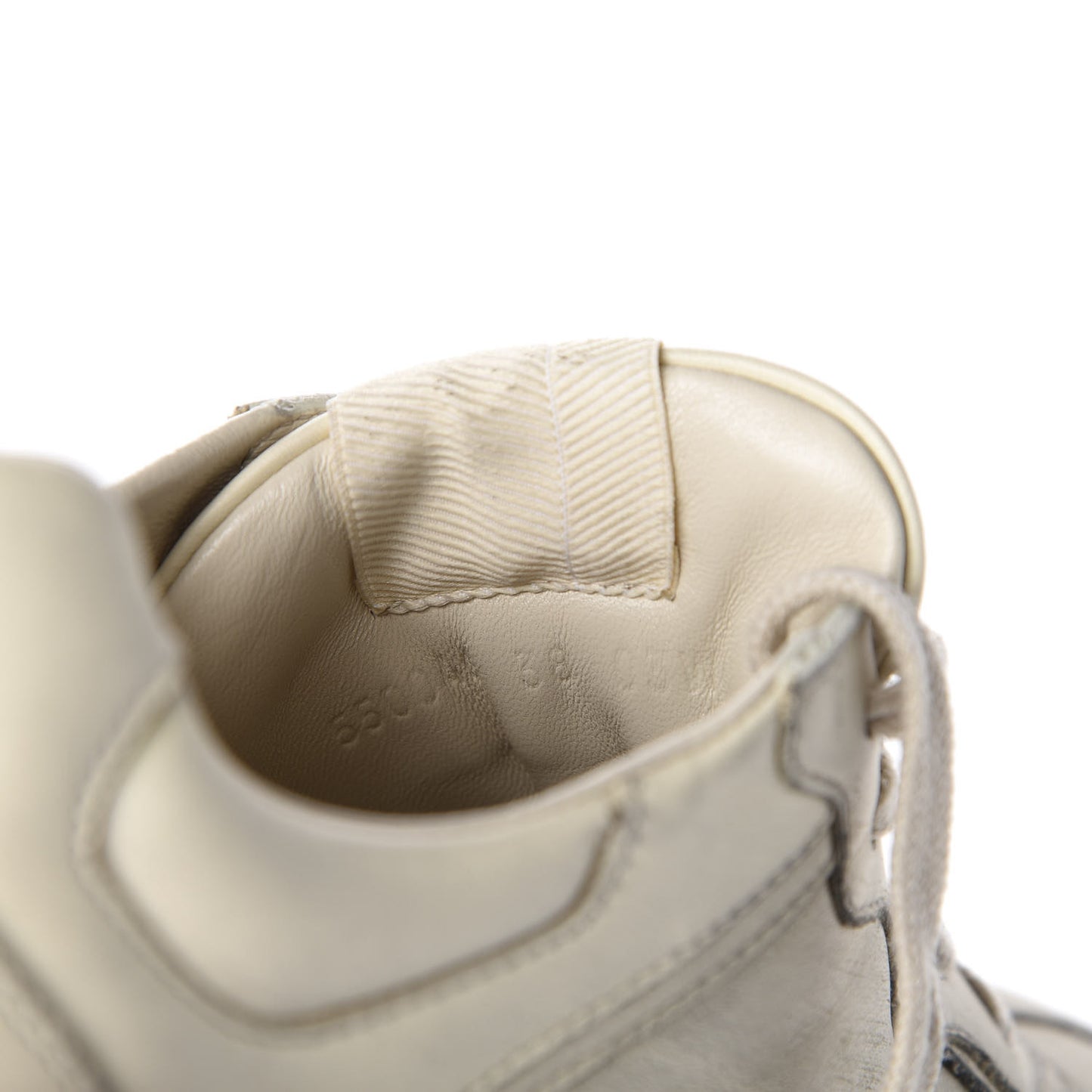 Soft Calfskin Womens Rhyton Sneakers 38 Ivory