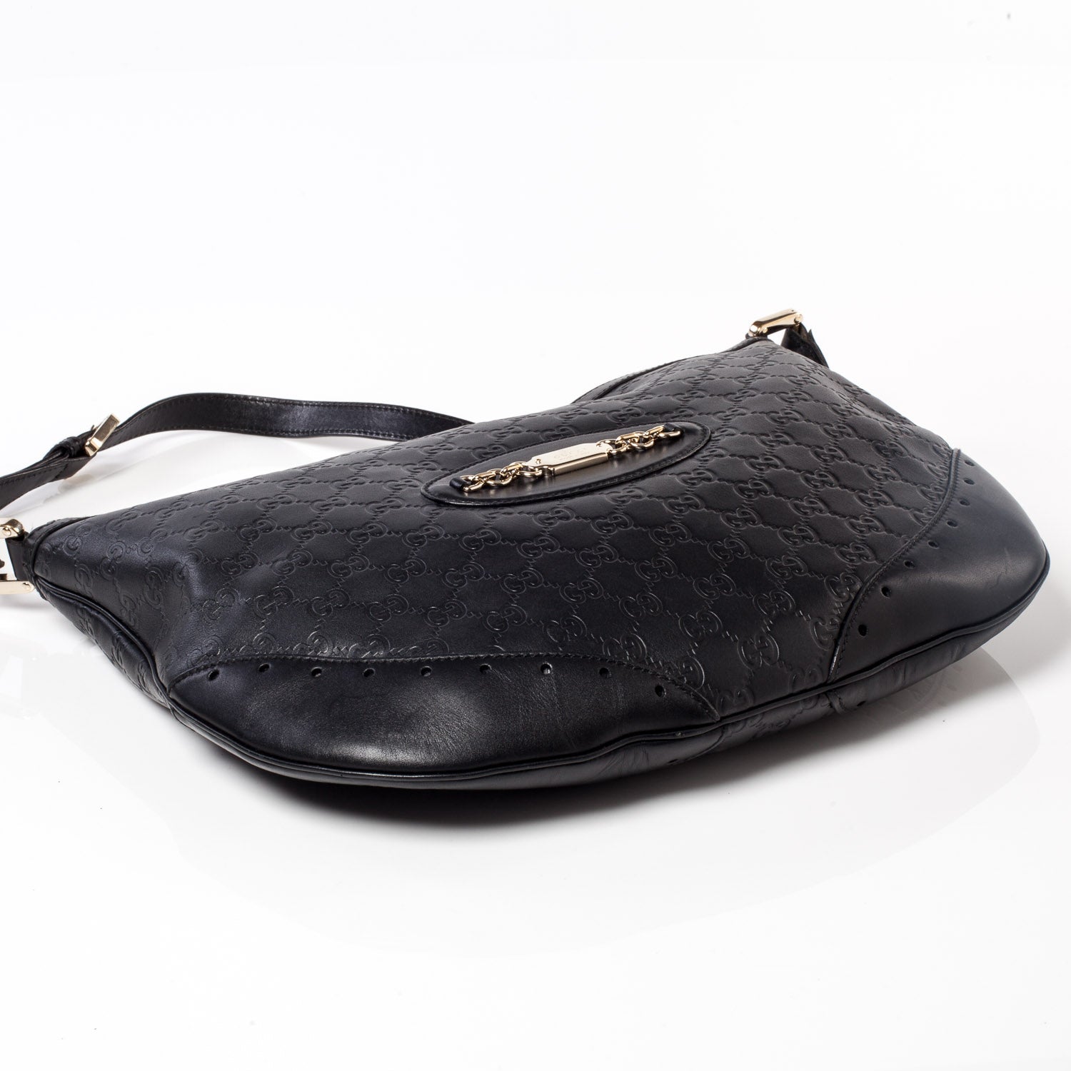 Gucci Guccissima Punch Shoulder Bag Black 5 of 9