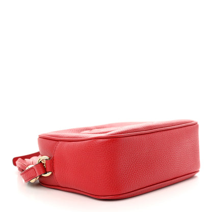Gucci Pebbled Calfskin Small Soho Disco Bag Tabasco Red 4 of 15