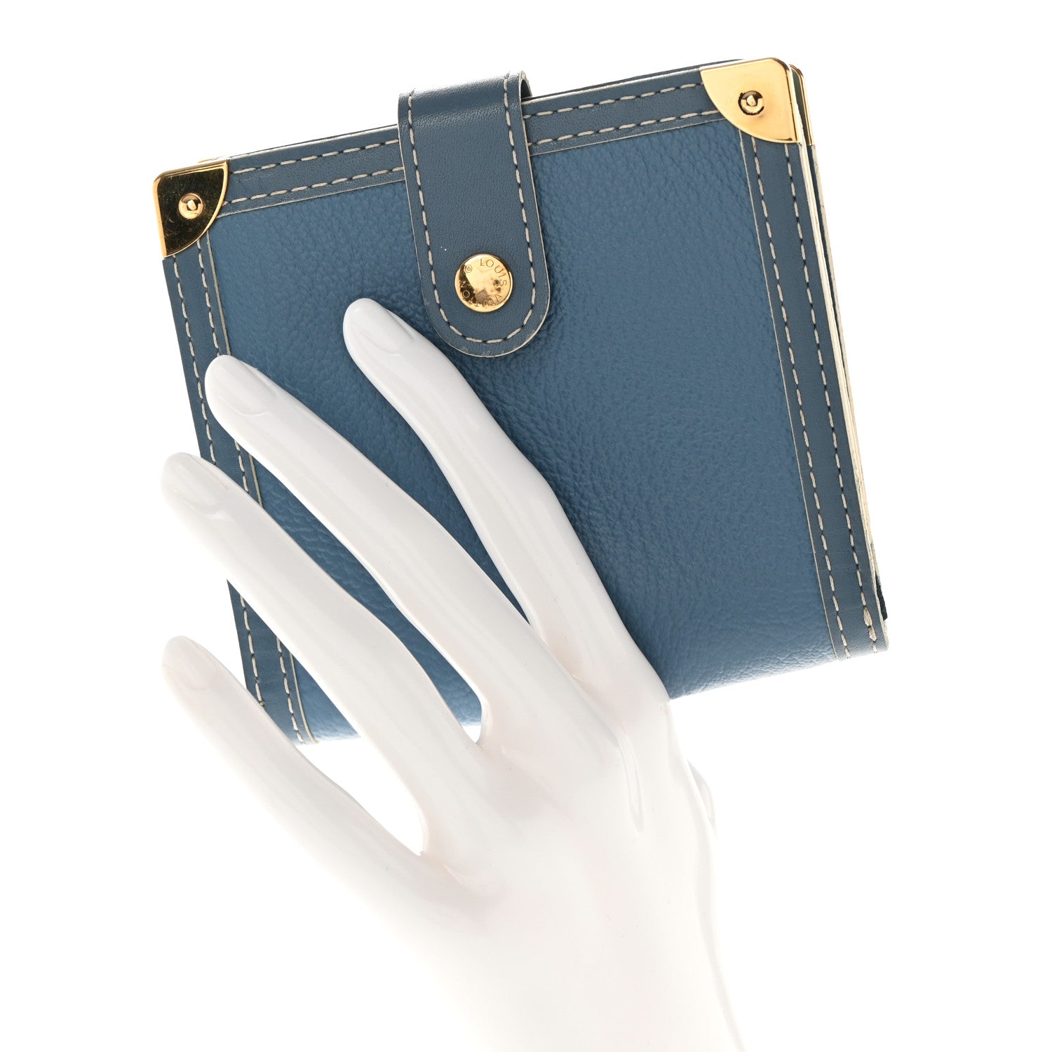 Louis Vuitton Suhali Compact Zipped Wallet Blue 2 of 11