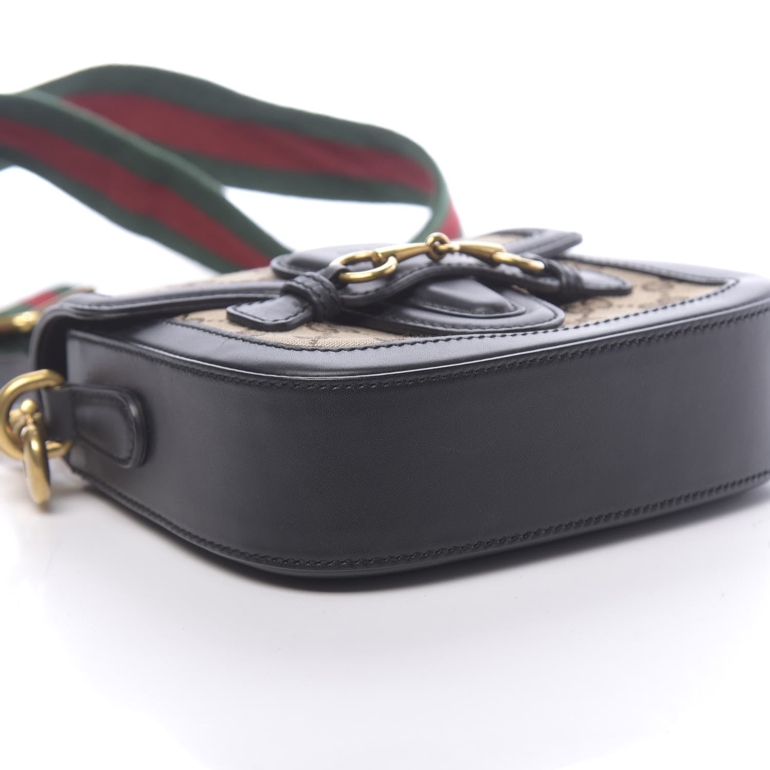 Gucci Monogram Small Lady Web Shoulder Bag Beige Black 9 of 11