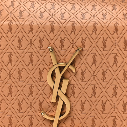 Saint Laurent Calfskin Monogram Take Away Box Dusty Vintage Brown Gold 7 of 9