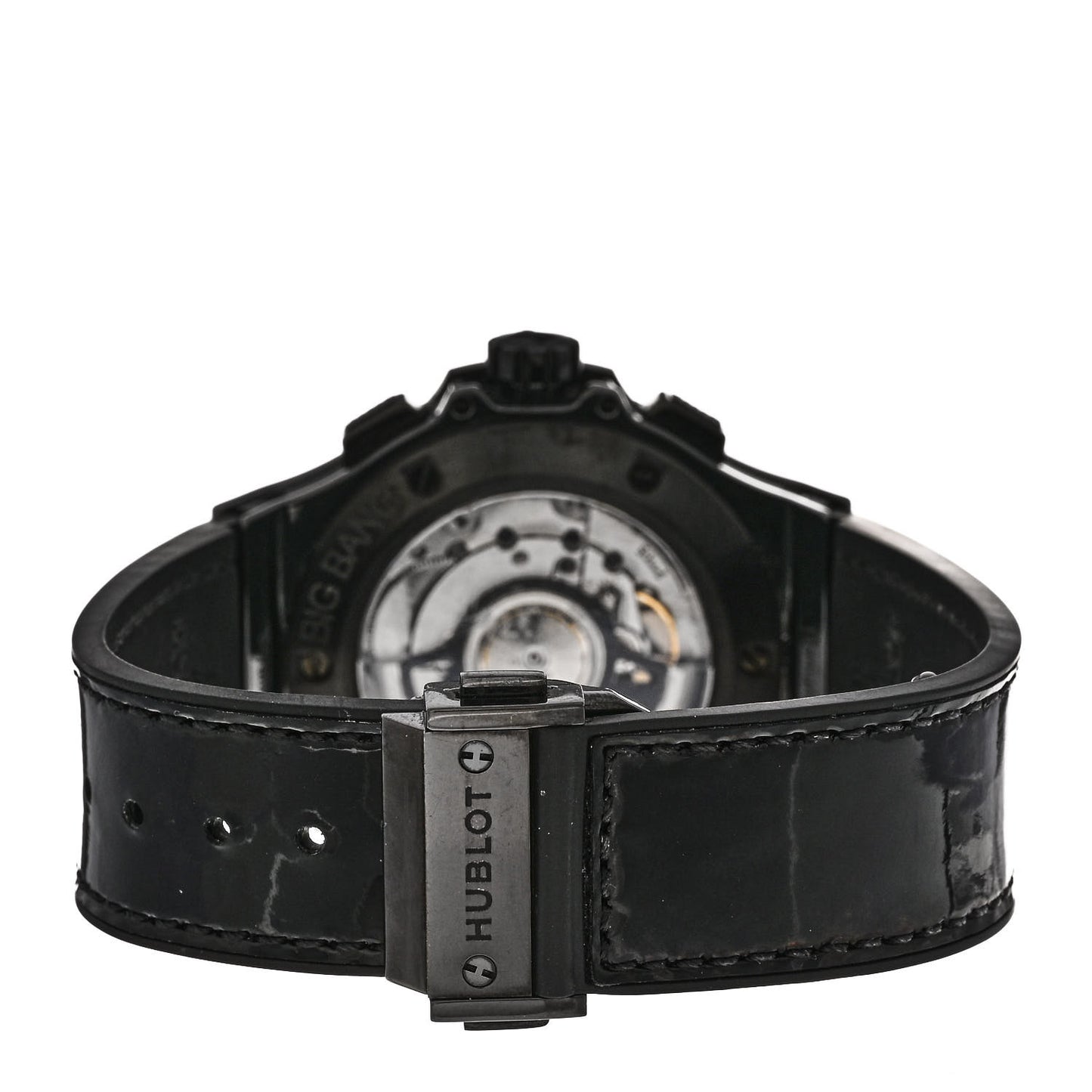 Ceramic Alligator Black Diamond 41mm Big Bang All Black Limited Edition Automatic Watch 341.CX.1210.VR.1100