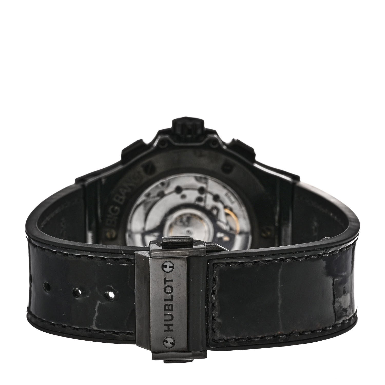 Hublot Ceramic Alligator Black Diamond 41mm Big Bang All Black Limited Edition Automatic Watch 341.CX.1210.VR.1100 3 of 4