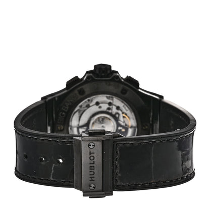 Hublot Ceramic Alligator Black Diamond 41mm Big Bang All Black Limited Edition Automatic Watch 341.CX.1210.VR.1100 3 of 4