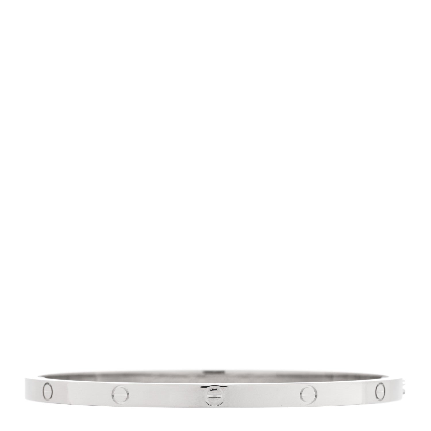 Cartier 18K White Gold Small LOVE Bracelet 17 1 of 5