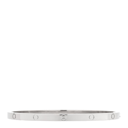 Cartier 18K White Gold Small LOVE Bracelet 17 1 of 5