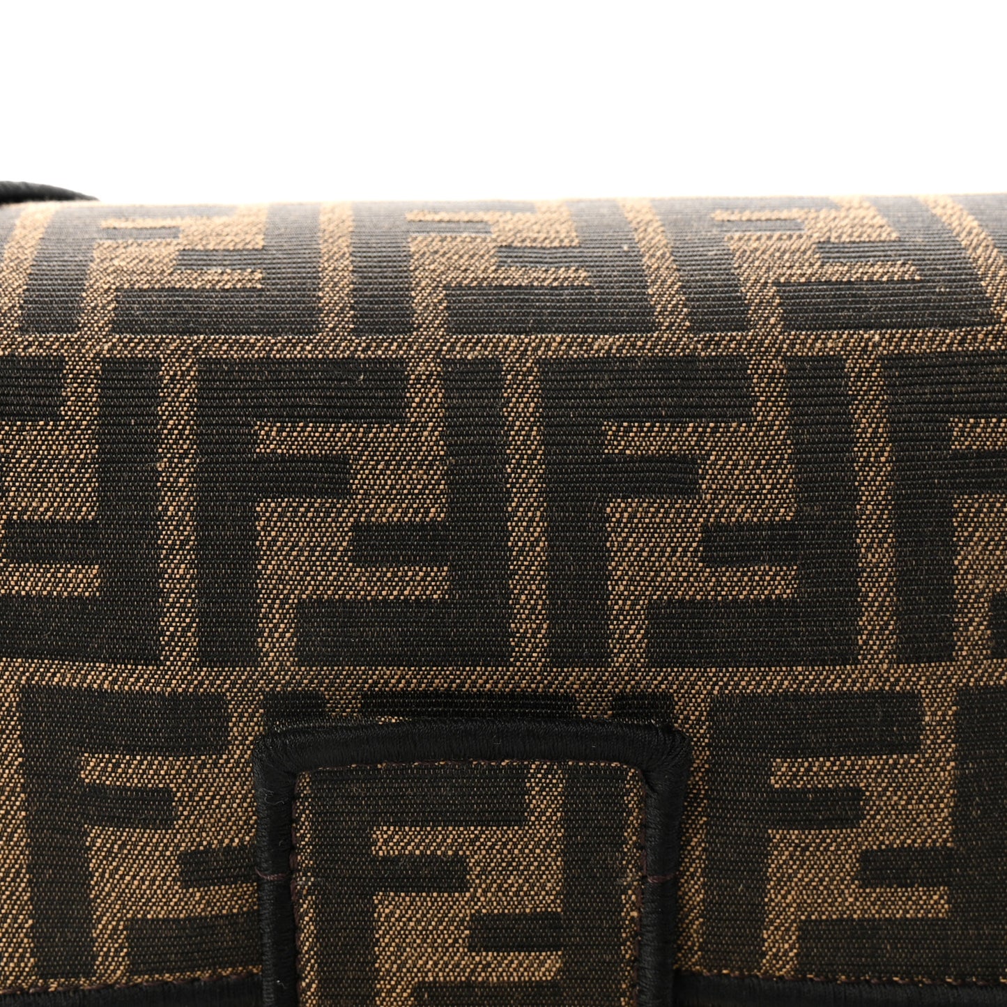 Fabric Jacquard FF 1974 Medium Baguette Tobacco Moro Black