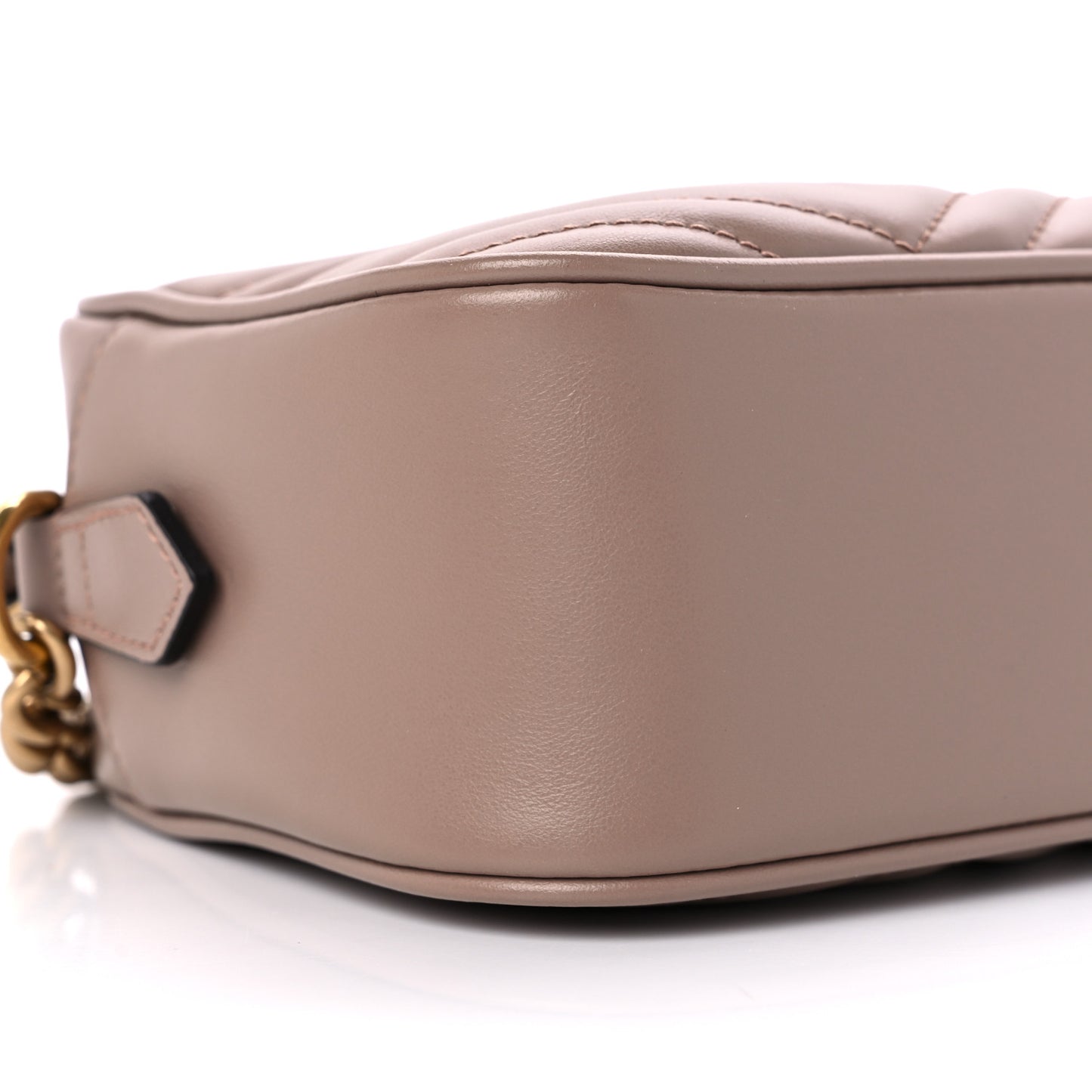 Calfskin Matelasse Small GG Marmont Chain Shoulder Bag Porcelain Rose