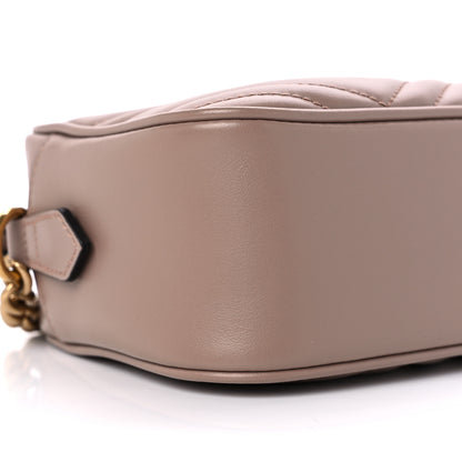 Gucci Calfskin Matelasse Small GG Marmont Chain Shoulder Bag Porcelain Rose 8 of 11