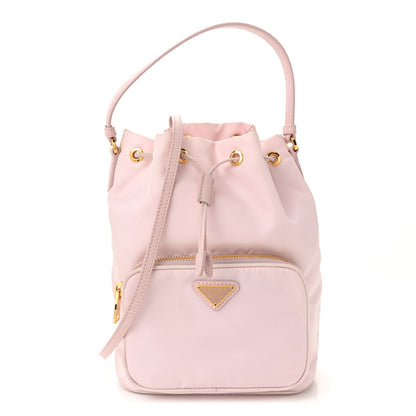 Prada Re-Nylon Saffiano Duet Bucket Crossbody Bag Alabastro 1 of 13