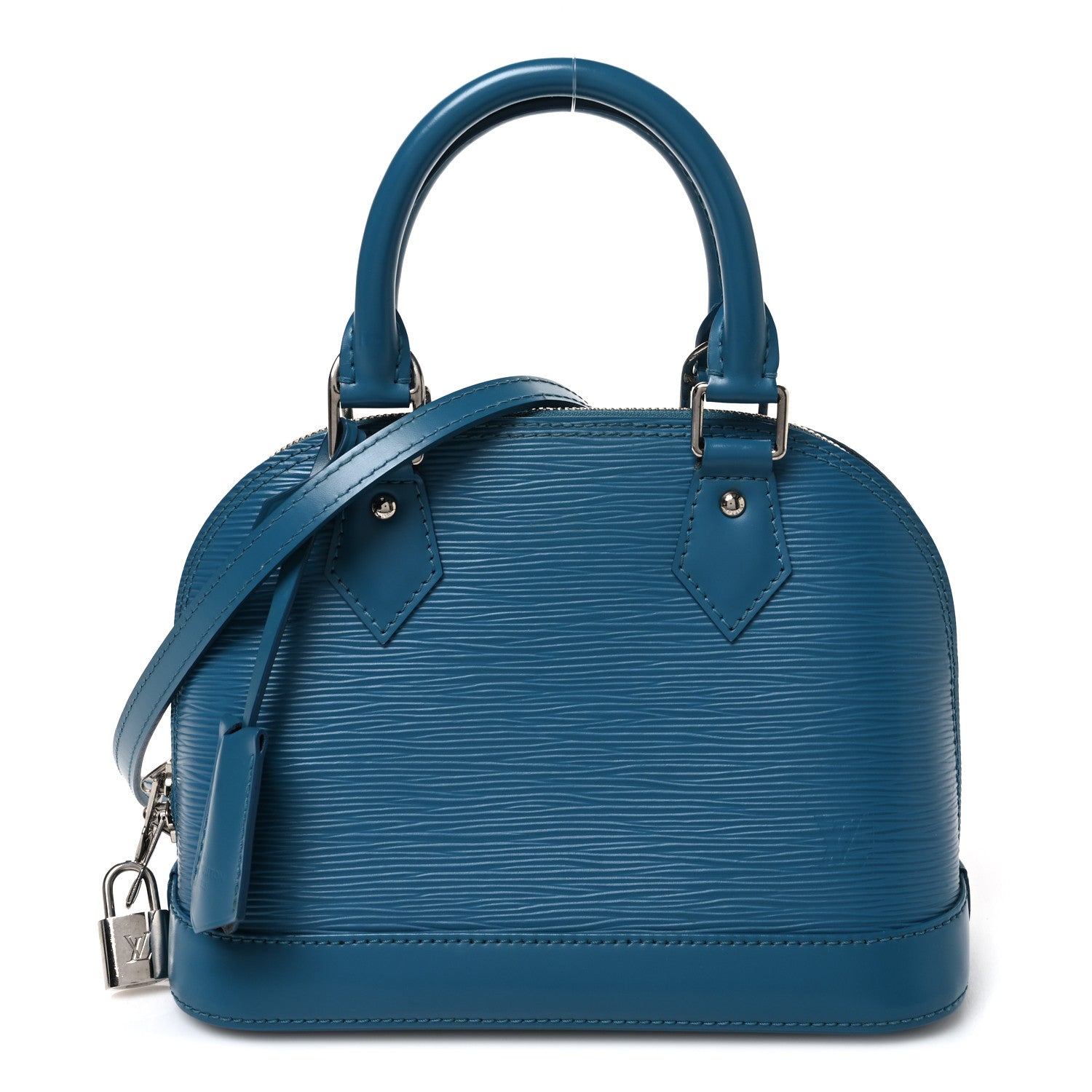 Louis Vuitton Epi Alma BB Cyan 1 of 9