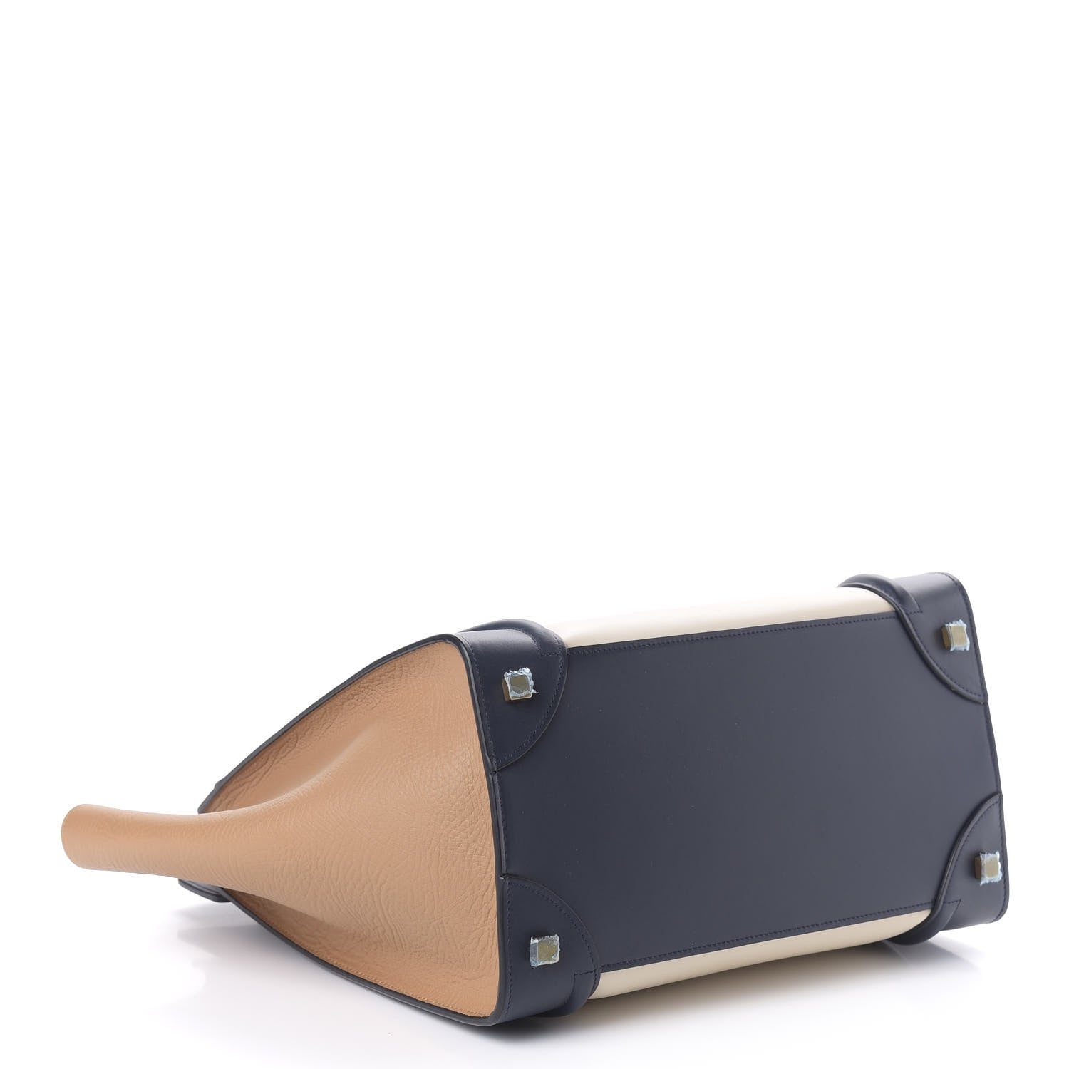 Celine Smooth Calfskin Mini Tri-Color Luggage Brown 4 of 9