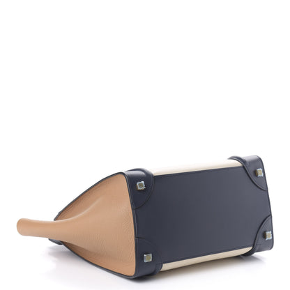 Celine Smooth Calfskin Mini Tri-Color Luggage Brown 4 of 9