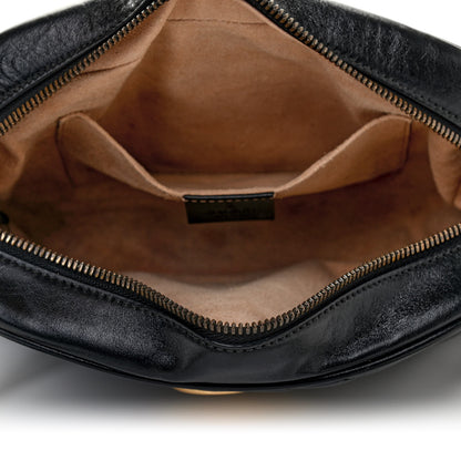 Gucci Calfskin Matelasse Small GG Marmont Chain Shoulder Bag Black 4 of 4