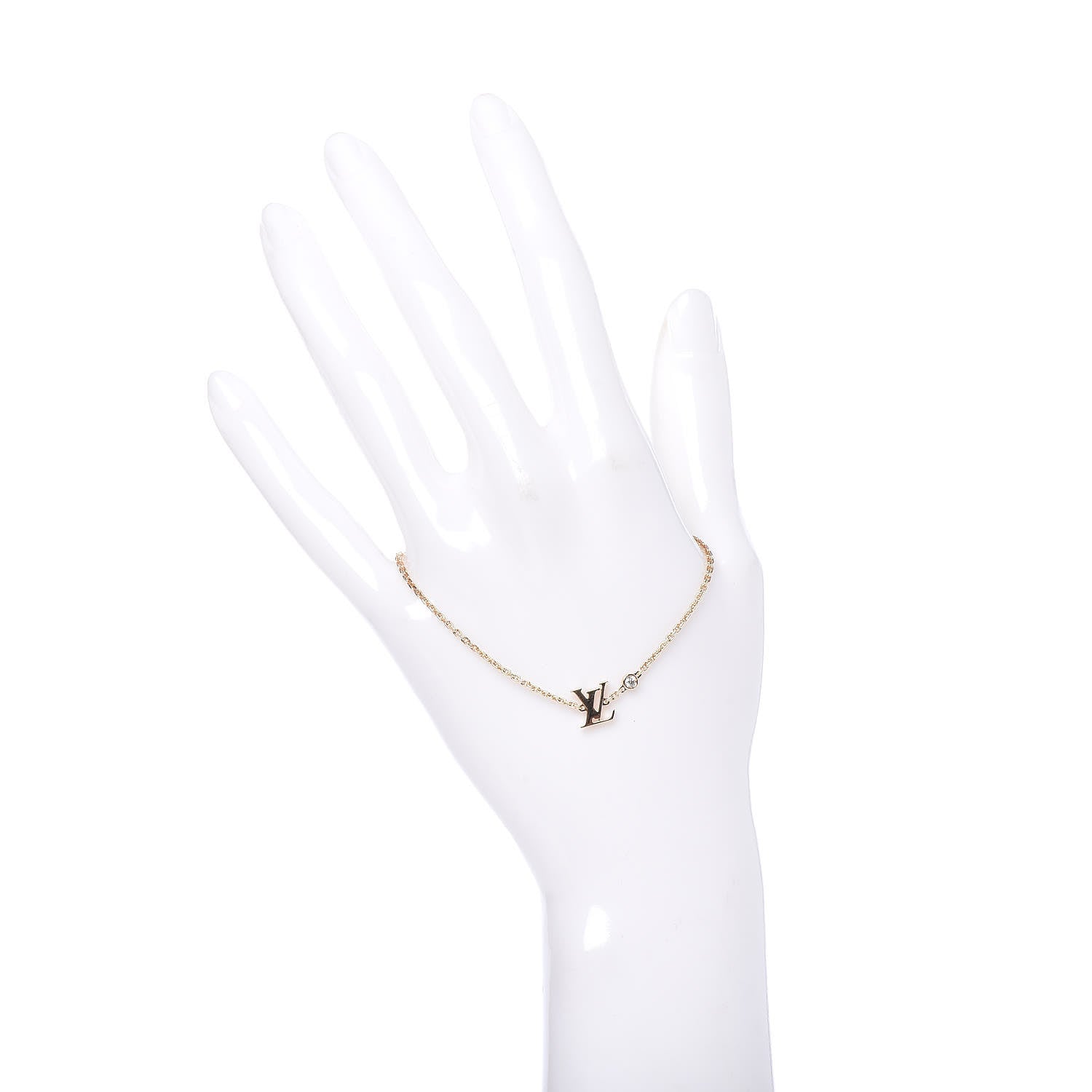 Louis Vuitton 18K Yellow Gold Diamond Idylle Blossom LV Bracelet 2 of 6